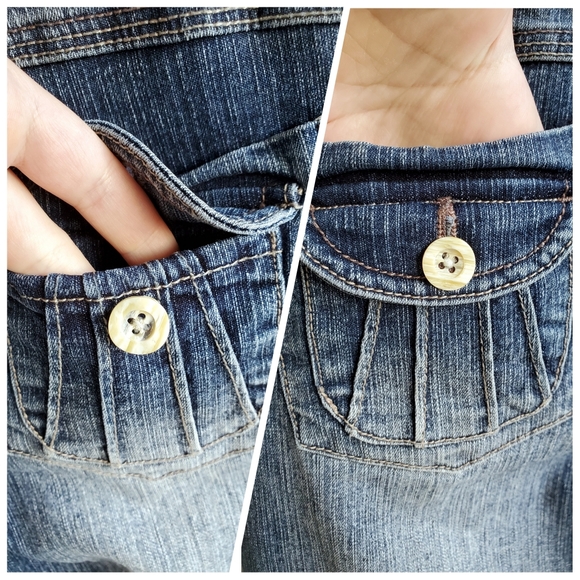 Candie's Button-Accent Denim Bermuda Shorts - Picture 15 of 16